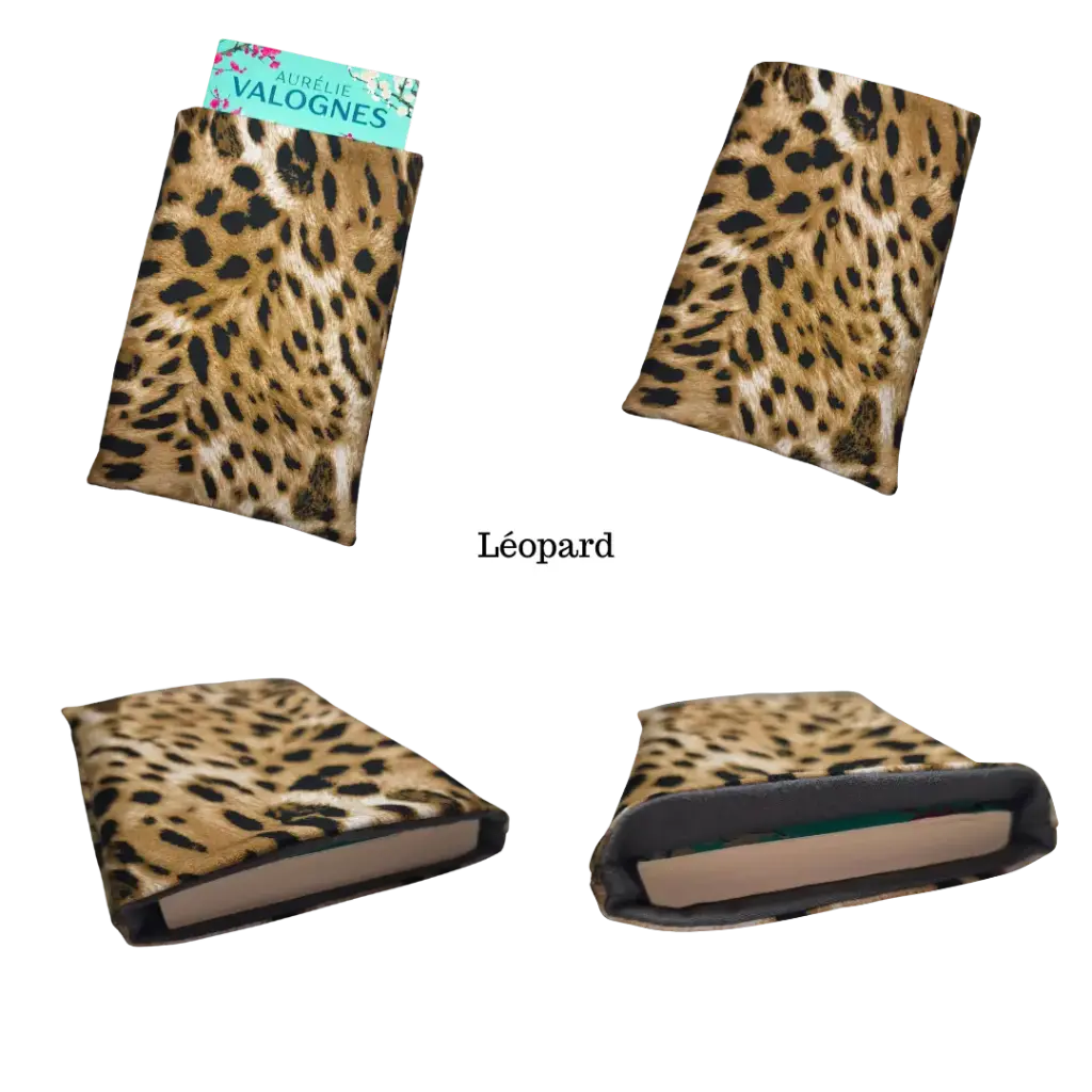 Couvre livre leopard