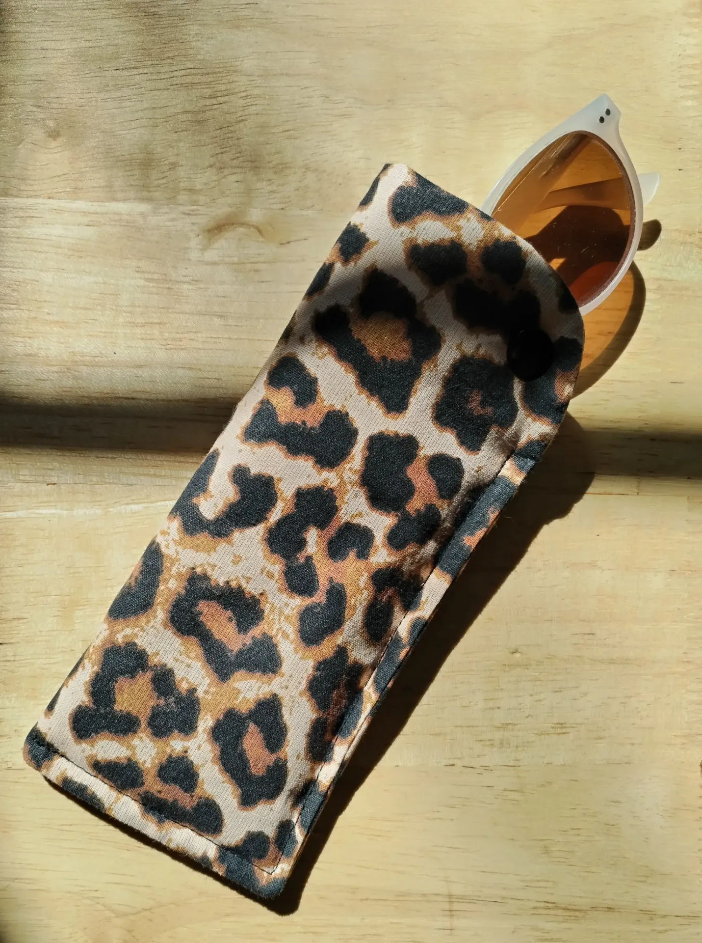Etui à lunette léopard
