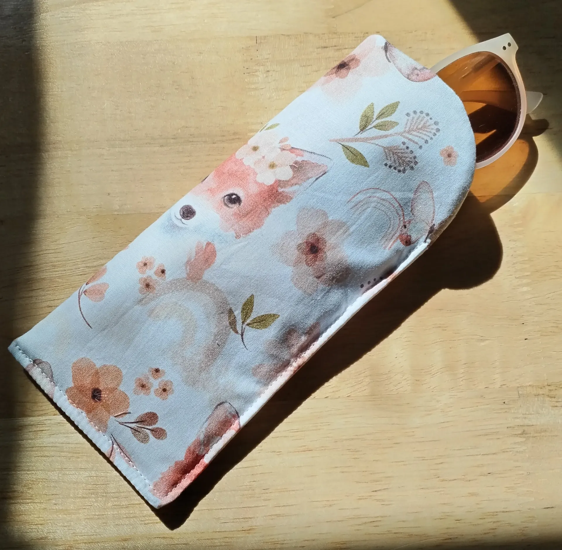 Etui à lunettes renard