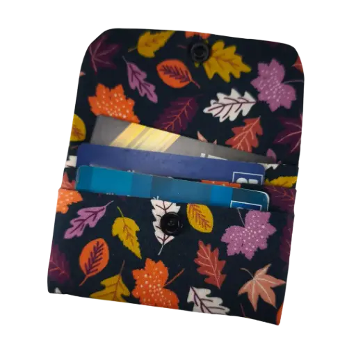 Porte carte - Feuilles d'automne