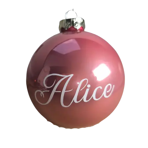 Boule de Noël personnalisée